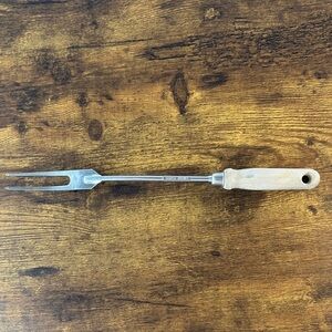 Stainless Steel Carving Fork with Wooden Handle
